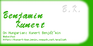 benjamin kunert business card